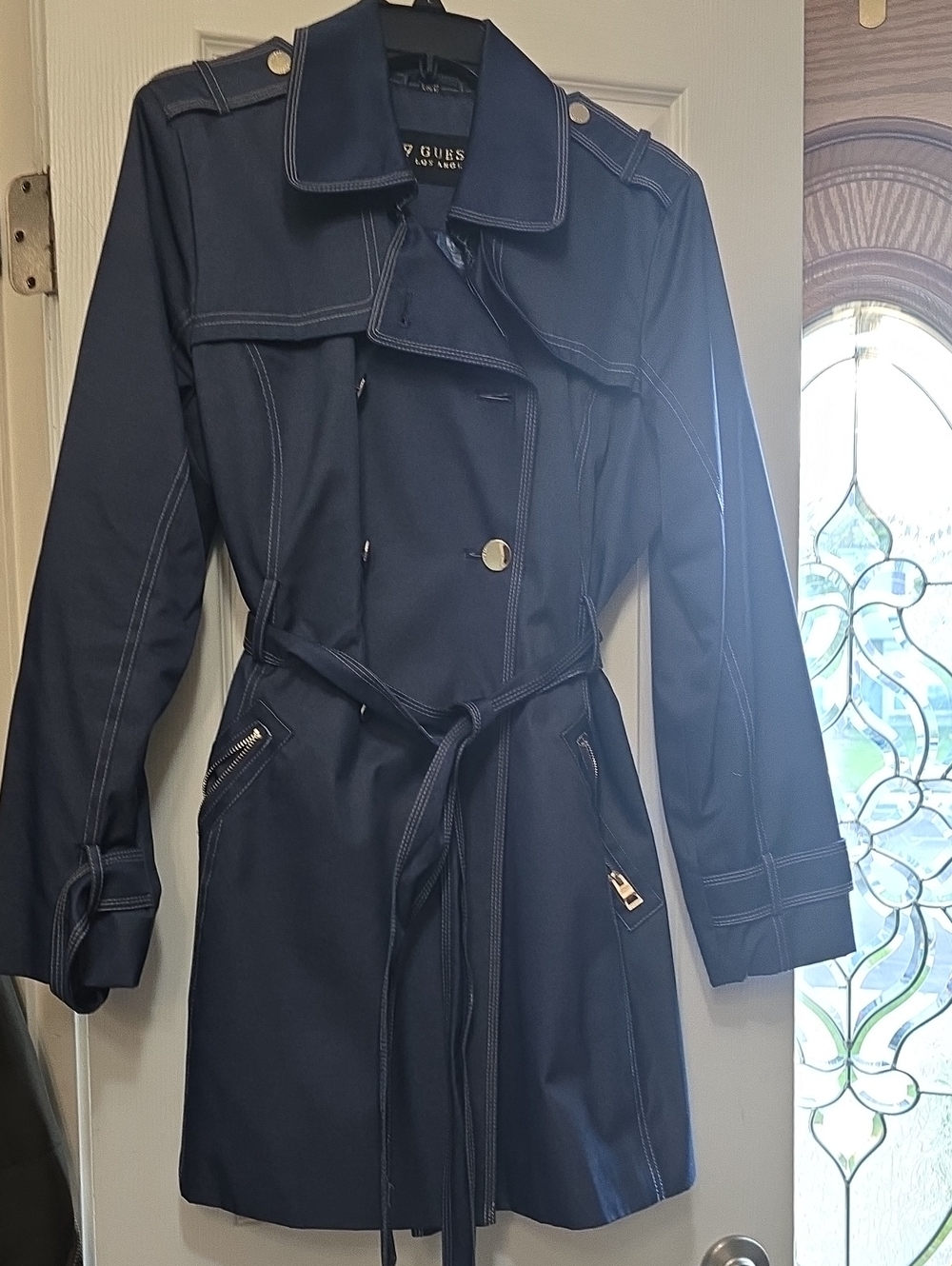 Guess by Marciano Women's Navy Trench Coat
